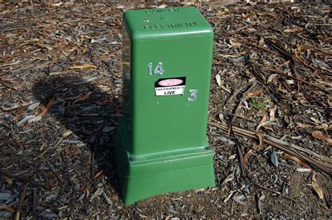 electricity transformer box|electrical box in front yard.